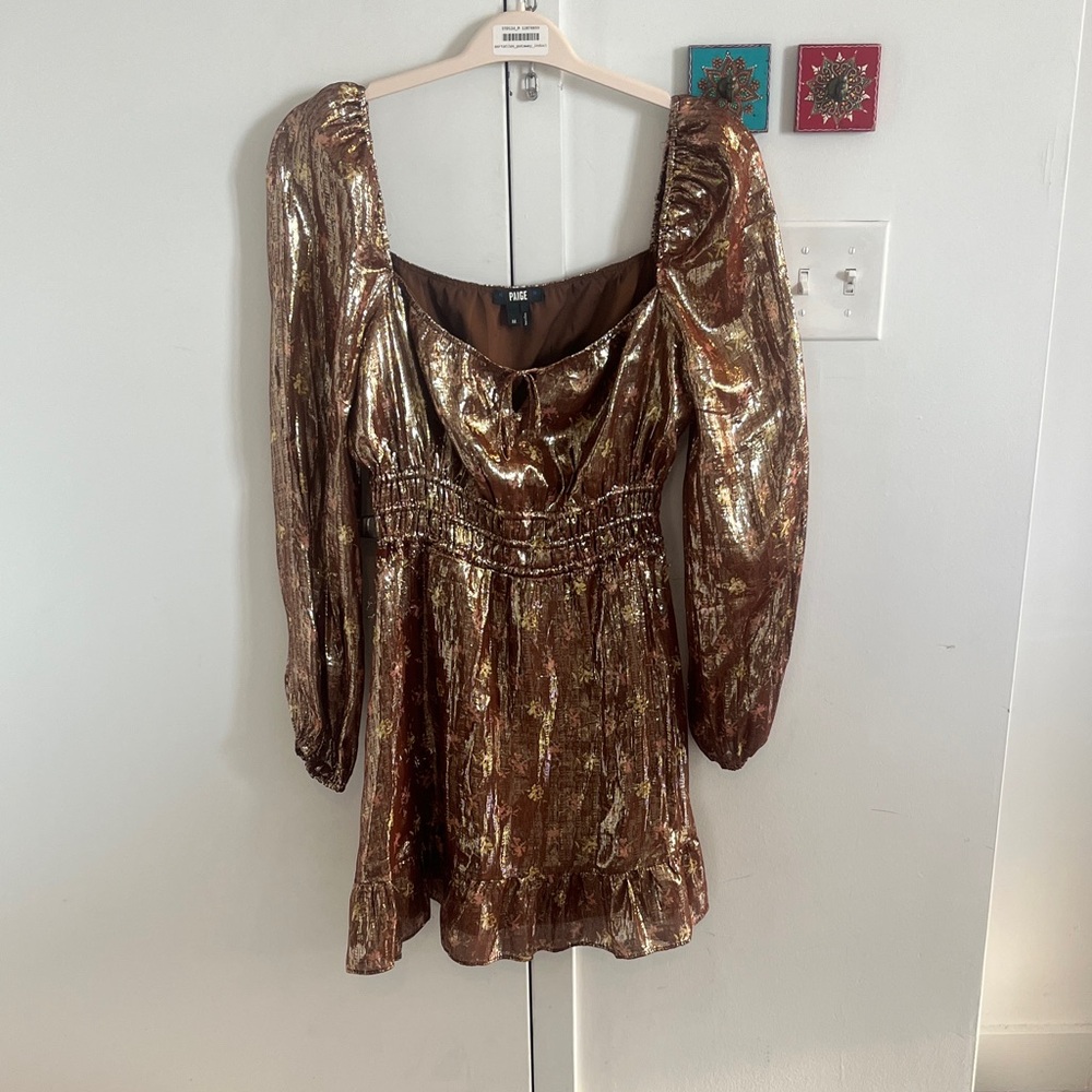 PAIGE Copper Floral Dress